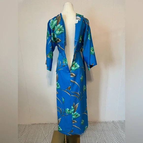 Vintage Tori Richard for Liberty house Hawaiian dress with side slit size 10 - Picture 5 of 12
